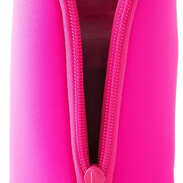 Neoprene Mini Makeup Pouch for Purse and Travel - Small Travel Pouch for Delicate Bottles and Beauty Items - for Foundations, Serums, Perfumes and More - Small Purse Pouch (Size XL, Pink)