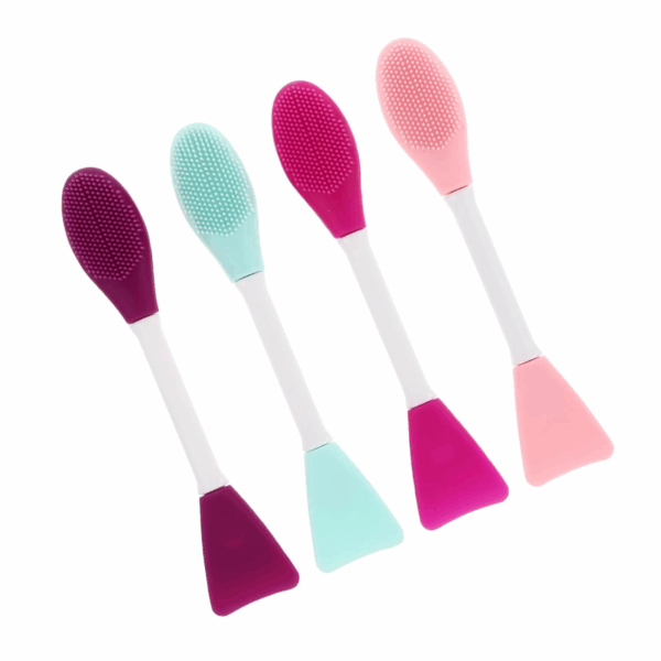 4Pcs Double Head Silicone Face Mask Brush Portable Beauty Applicators for Even Skincare Application for Diy Facial Masks and Creams