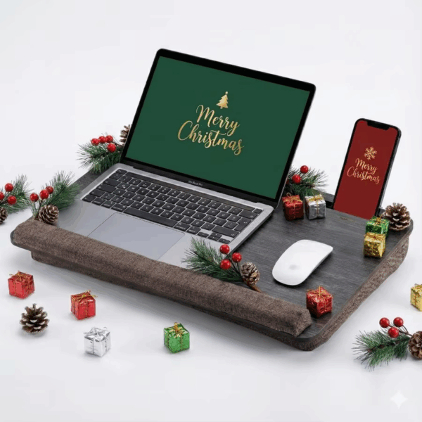 Laptop Desk Lapdesk with Cushion, Laptop Stand for Bed, Lap Desk for Laptop and Lap Desk for Bed, Portable Desk for Lap Top, Not