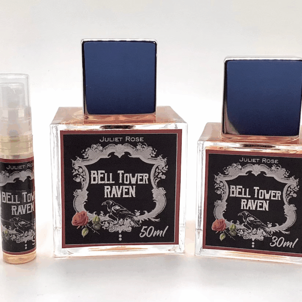 Bell Tower Raven Perfume: Earthy Gothic EDP - Oakmoss, Rose, Cedar