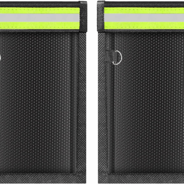 2 Pack Faraday Bags for Phones & Car Keys, Cell Phone Signal Blocking Pouch