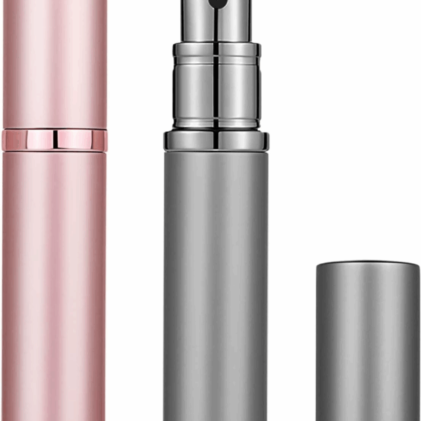 Perfume Travel Refillable,Perfume Atomizer,5Ml Perfume Bottle (Starry Sky Ash and Cherry Blossom Pink )