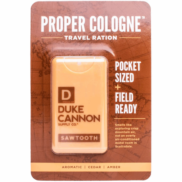 Duke Cannon Men'S Sawtooth Proper Cologne - Alpine Air & Cedarwood Cologne - Trial Size - 0.35 Fl Oz