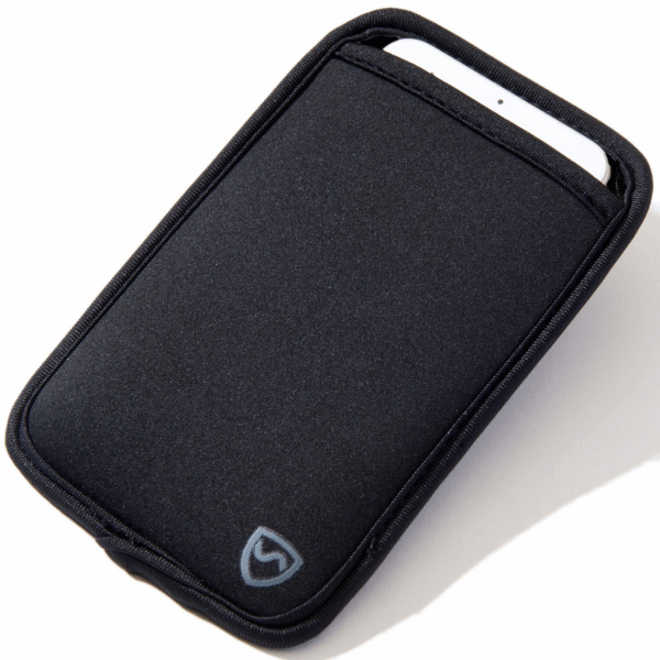 SYB Phone Pouch, EMF Protection Sleeve for Cell Phones up to 3.25" Wide, Black