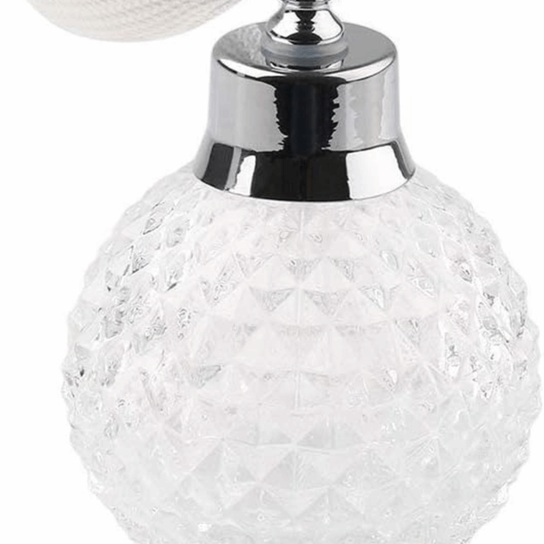H&D Empty Crystal Vintage Perfume Replacement Spray Bottle Atomizer Luxury Series (Clear)