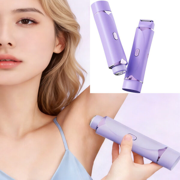 Women Mini Electric Hair Shaver,Double Head Electric Shaver