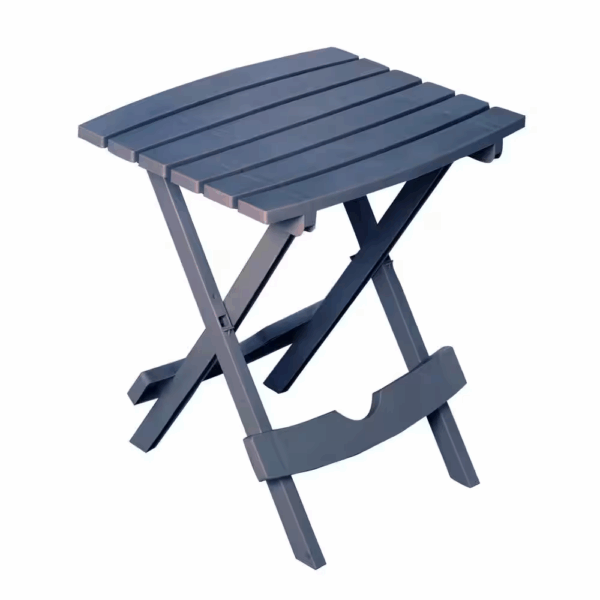 Quik-Fold 20 In. Resin Bluestone Square Patio Side Table