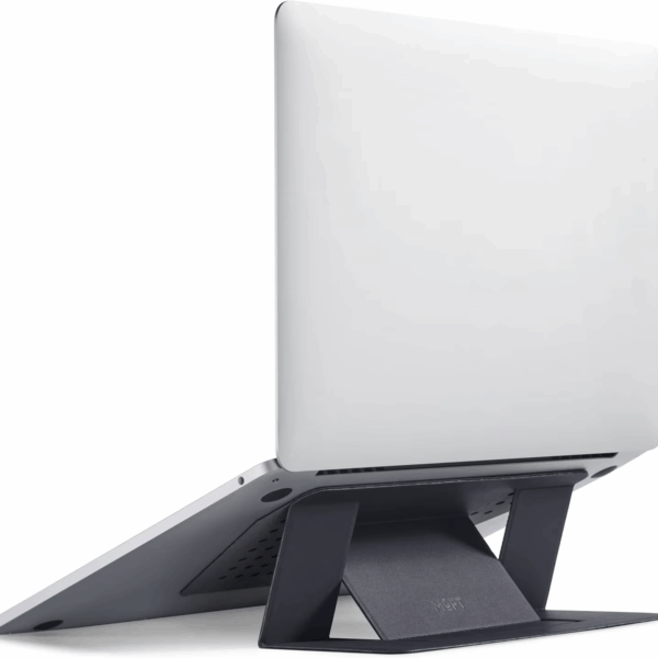 Laptop Stand for Desk, Adjustable & Foldable, Fits 11'-16' Laptops, Black (Adhesive)
