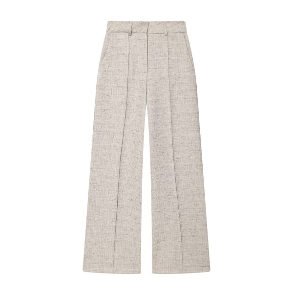 Fashionable, Versatile Structured Wide-leg Pants
