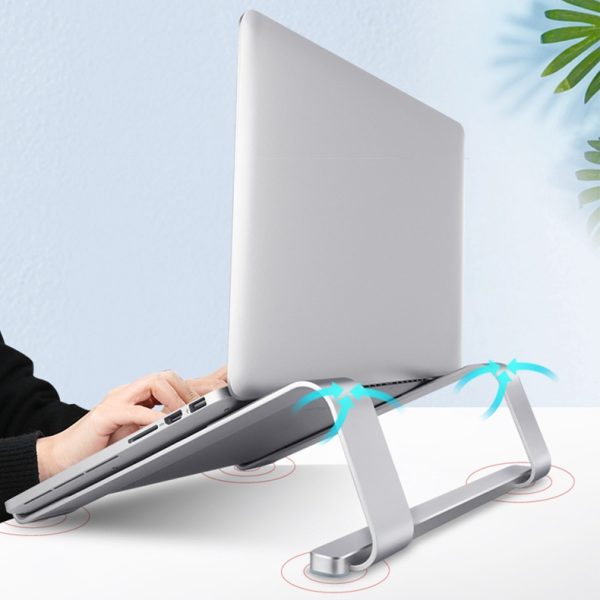 Computer desktop radiator support