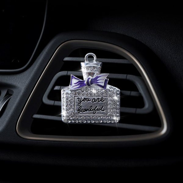 Air Outlet Perfume Clip Creative High-end Diamond-studded Perfume Bottle Car Air