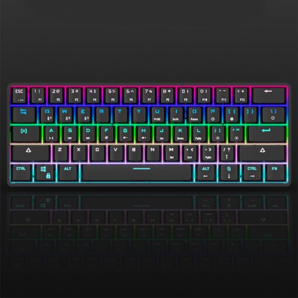 Wireless Bluetooth Keyboard Colorful PBT Keycaps Mechanical Keyboard