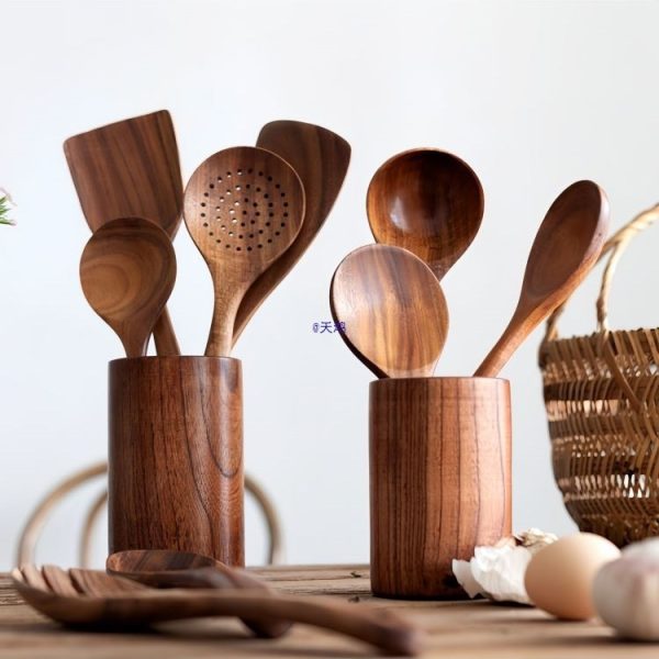 Small-leaf Acacia Wood Cooking Set Kitchen Tools Wood
